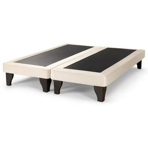 Dec-Hogar - Base De Cama Europea 2 Plazas Felpa Beige