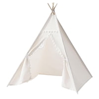 Magideal - Los Niños Teepee Niños Juegan Decoración De La Sala De Tiendas, Regalo De Carpa Al Aire Libre Interior, Tienda De Campaña, Casa De Juego Interior, Par Bola Blanca De 11 M