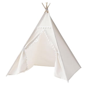 Magideal - Los Niños Teepee Niños Juegan Decoración De La Sala De Tiendas, Regalo De Carpa Al Aire Libre Interior, Tienda De Campaña, Casa De Juego Interior, Par Bola Blanca De 11 M