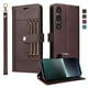 thumbnail image 1 of FOXDOCK Funda tipo Cartera para Sony Xperia 1 V – Cubierta de Cuero PU con Múltiples Ranuras, Bolsillo para Efectivo y Correa de Muñeca, 1 of 6