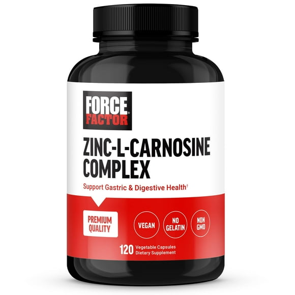 Apoyo para el Bienestar Diario Force Factor Zinc L Carnosina 120 Unidades