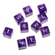 thumbnail image 1 of 10pcs Six Sided Dice D6 Jugando D d Rpg Party Games Dados Púrpura, 1 of 3