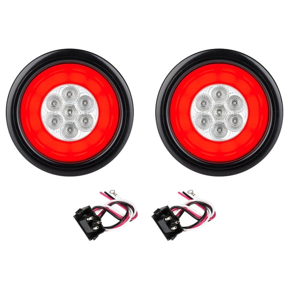 Luz de freno, giro y cola para RV Lumitronics de 10 cm (clara) – juego de pares