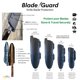 thumbnail image 3 of Protector de hoja de cuchillo Agilux 15 cm con bloqueo - Juego de 4 piezas, 3 of 8