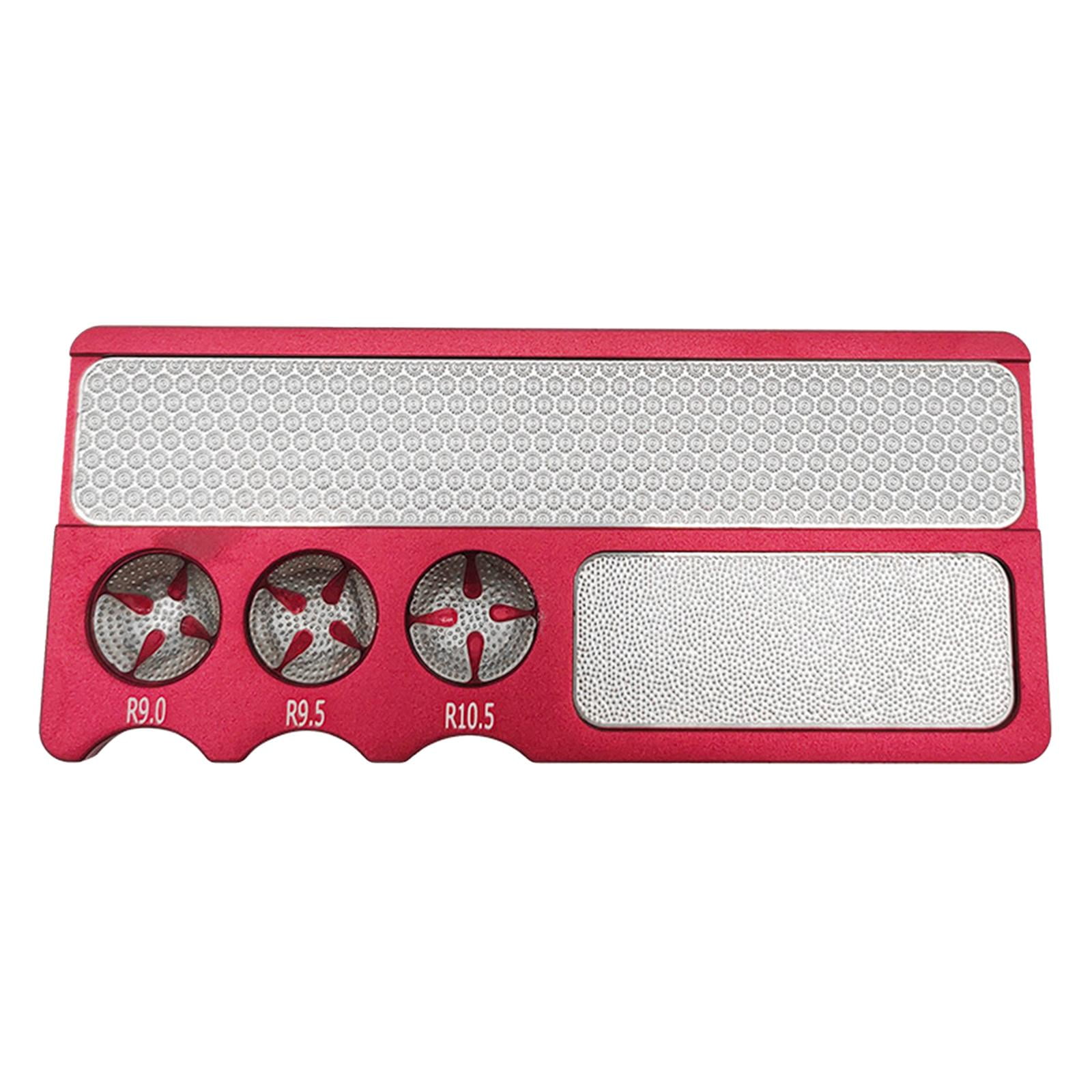 Ioensy - Billiard Pool Cue Tip Shaper Burnisher Tapper 4 En 1 Cue Tip Sander Rojo