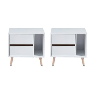 Klik Muebles - Pack De 2 Veladores Nordic Elegance Blanco