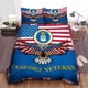 thumbnail image 1 of U.S. Air Force Veteran Quilt Duvet Cover Set Bed Linen Bedspread Bedding3-Piece Bedding Set, 1 of 5