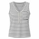 thumbnail image 3 of Polera Mujer Rayada Sin Mangas Cuello V Con Botones negro Talla Única, 3 of 3