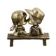 thumbnail image 3 of Estatua De Pareja De Latón, Regalo De Pareja, Figura De Compromiso, Aniversario De Boda, 3 of 5