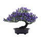 thumbnail image 1 of Árbol Bonsái Artificial Moderno, Pequeño, Planta Falsa, Decoración Para Mesa, Dormitorio, Jardín, Morado Oscuro, 1 of 5