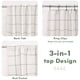 thumbnail image 4 of Cortinas DriftAway 100% opacas de lino a cuadros para ventanas, 2 unidades, 4 of 9