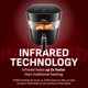 thumbnail image 2 of Freidora de aire T-Fal infrarroja 1800 W, combo de 8 funciones, negra, 2 of 9