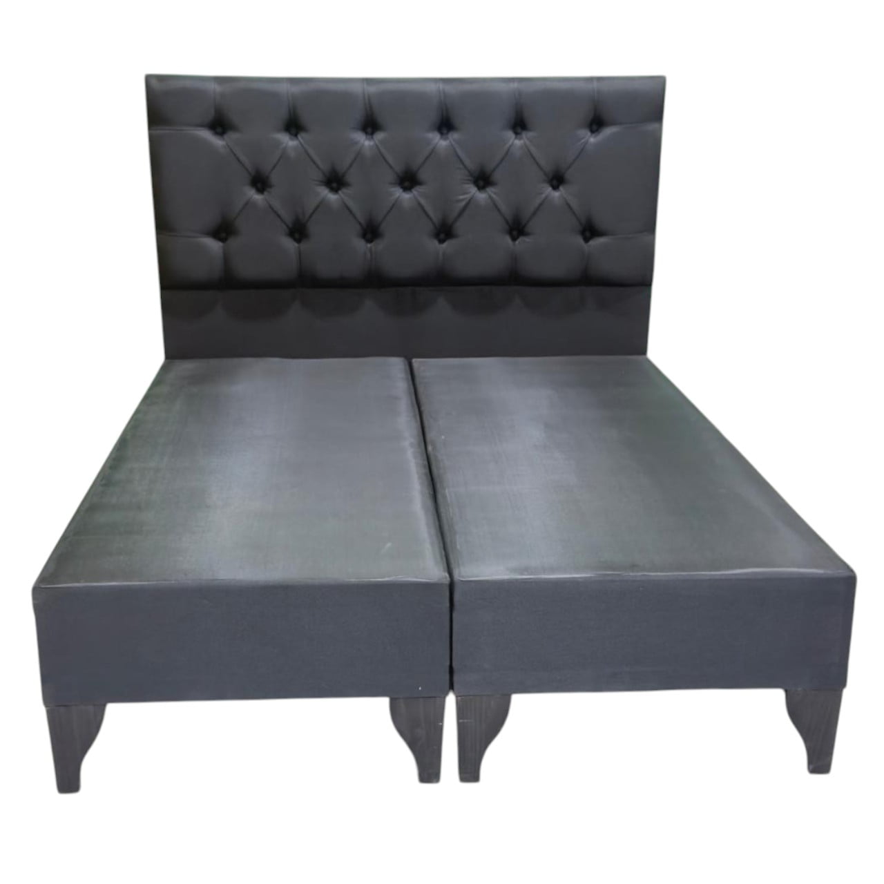 Muebles Syl - Base Y Respaldo De Cama Dos Plazas Diseño Capitoné