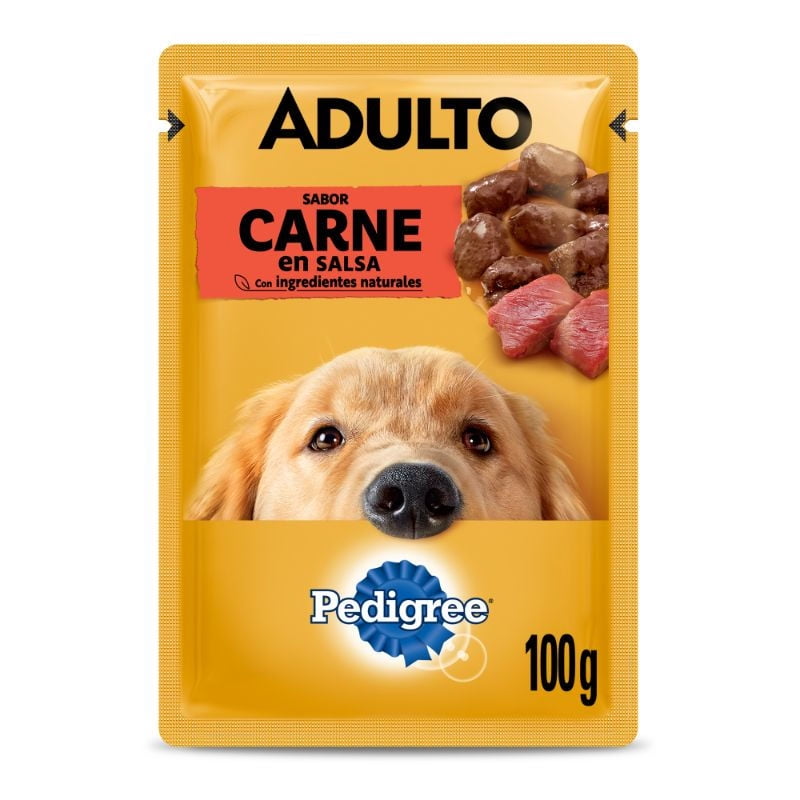 Alimento Húmedo Perro Adulto Sabor Carne Pouch 100 g Pedigree