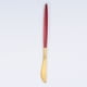 thumbnail image 1 of XmhyTop 4 Piezas Cubiertos de, Utensilios de Cocina y Cubiertos Cotidianos,Cuchillo de Mesa,Gond Rojo, 1 of 5