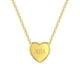 thumbnail image 1 of Collar corazón liso bañado en oro con cadena niñas 40 CM, 1 of 3