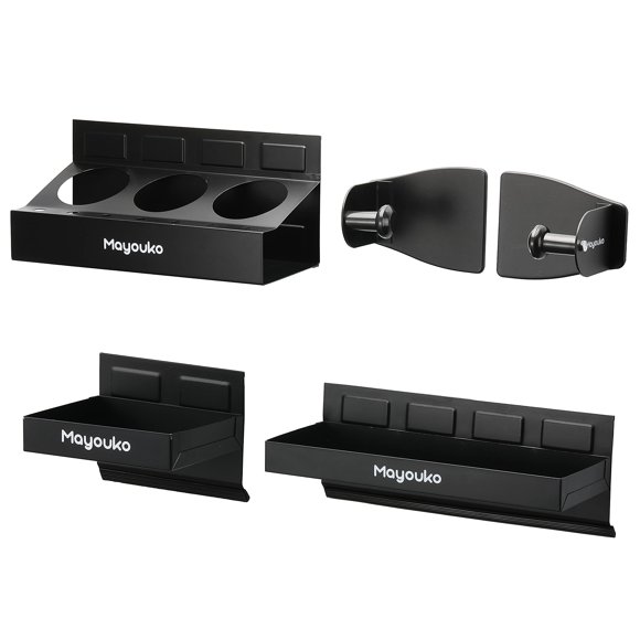 Juego de bandejas magnéticas de 4 piezas con soporte para caja de herramientas Mayouko