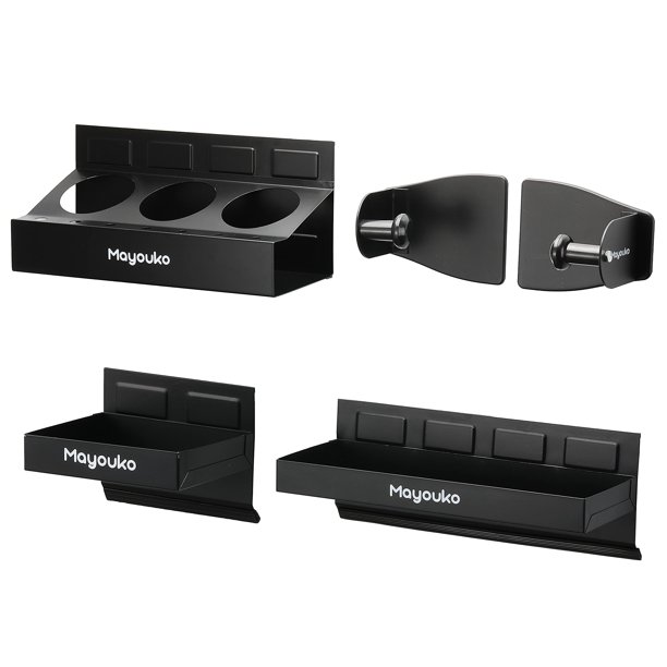 Juego de bandejas magnéticas de 4 piezas con soporte para caja de herramientas Mayouko