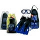 thumbnail image 1 of Mascara+snorkel+aleta+bolso Junior Talla Ajustable L-xl Azul, 1 of 3