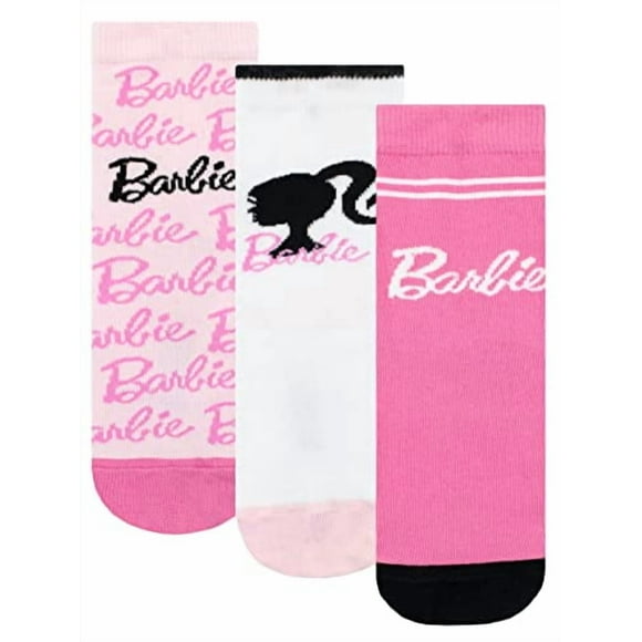 Barbie Girls Socks Pack de 3 Pink 7-9