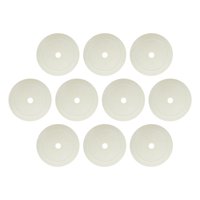 Ioensy - 10 Conos Planos Antideslizantes Para Sentarse, Marcadores De Puntos Para Fútbol, Agilidad Y Baloncesto, Color Blanco