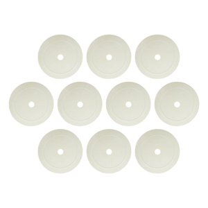 Ioensy - 10 Conos Planos Antideslizantes Para Sentarse, Marcadores De Puntos Para Fútbol, Agilidad Y Baloncesto, Color Blanco
