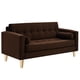 thumbnail image 2 of Sofa Retro 3C Felpa 05 Chocolate, 2 of 6