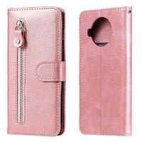 Gangxun - Funda Con Cremallera Para Xiaomi 10T Lite, Carcasa Cartera De Cuero Pu Con Soporte Y Tarjetero