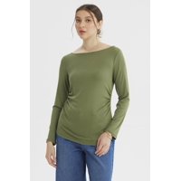 Fashionspark - Polera Mujer Ajustado Verde Olivo