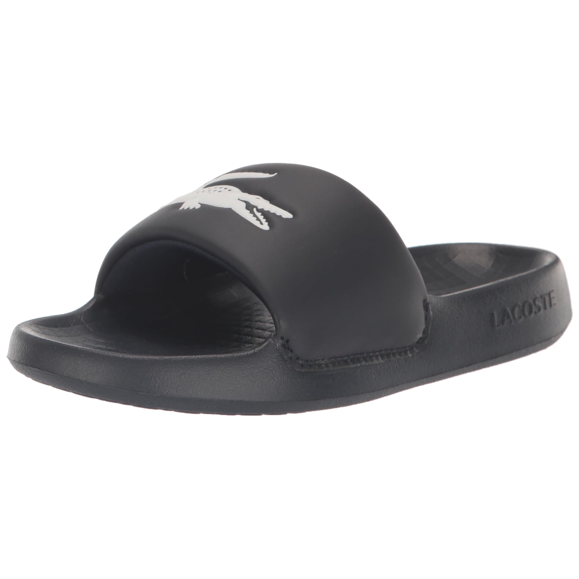 Sandalias Slide Lacoste Serve Para Mujer, Color Azul Marino/blanco, Talla 10