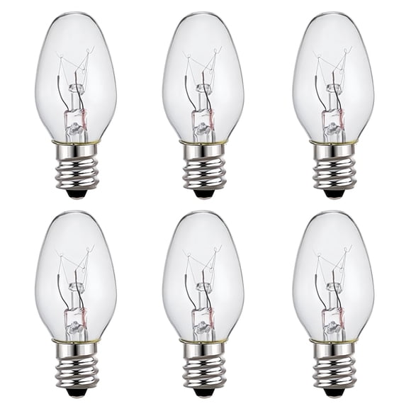 Luz nocturna ZwwYvv 4W E12 blanco cálido (paquete de 6)