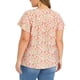 thumbnail image 3 of GRACE & GRANDEUR Blusa de Mujer Talla Grande para Escuela Colegio Pascua con Estampado Floral, Detalle de Pliegues, Cuello con Lazo, Mangas con Volantes, Blusas de Vacaciones de Verano 2X Rosa, 3 of 6