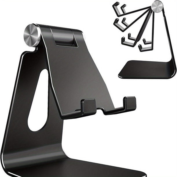 Adjustable Cell Phone Stand, C2 Aluminum Desktop Phone Dock Holder Compatible With IPhone 13 Pro 1112 Plus, Samsung Galaxy And More
