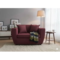 Deco Outlet - Sofa Kansas 2C Tela Burdeo