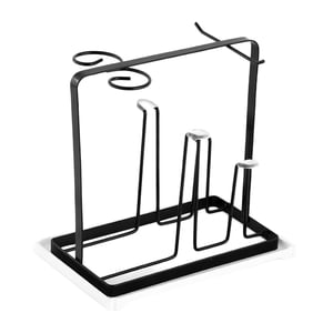 Bothyi - Soporte Nórdico Para Tazas, Secador De Tazas Para Encimera De Metal, Minimalista Para El Hogar, Cocina, Marrón