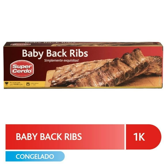 Costillas de Cerdo Baby Back Ribs Estuche, 1 kg