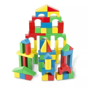 Jugueteria Estelar - Castillo De Madera Bloques 50 Piezas