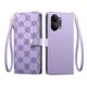 thumbnail image 1 of Funda Billetera con Cierre para [Xiaomi Poco X8 Promax] con Tarjetero, Soporte y Correa de ManoMorado, 1 of 5