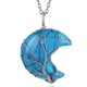 thumbnail image 1 of HESHPAWS Árbol de la vida collar de collar de alambre envuelto de luna creciente colgante de piedra de la luna creciente colgante,7 Chakra collar de joyería de cristal de curación para mujeres, 1 of 2