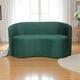 thumbnail image 3 of Sofa Curvo Felpa Verde Oscuro, 3 of 3