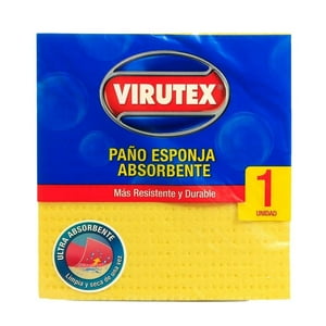 Pack X 4 Paño Esponja Ultra Absorbente 1 Und – Virutex