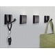 thumbnail image 3 of Ganchos plegables para abrigos - Ganchos de pared robustos de aluminio que ahorran espacio - Ganchos retráctiles para colgar abrigos, bufandas, sombreros, bolsos, toallas, llaves, tazas (Negro, juego, 3 of 5