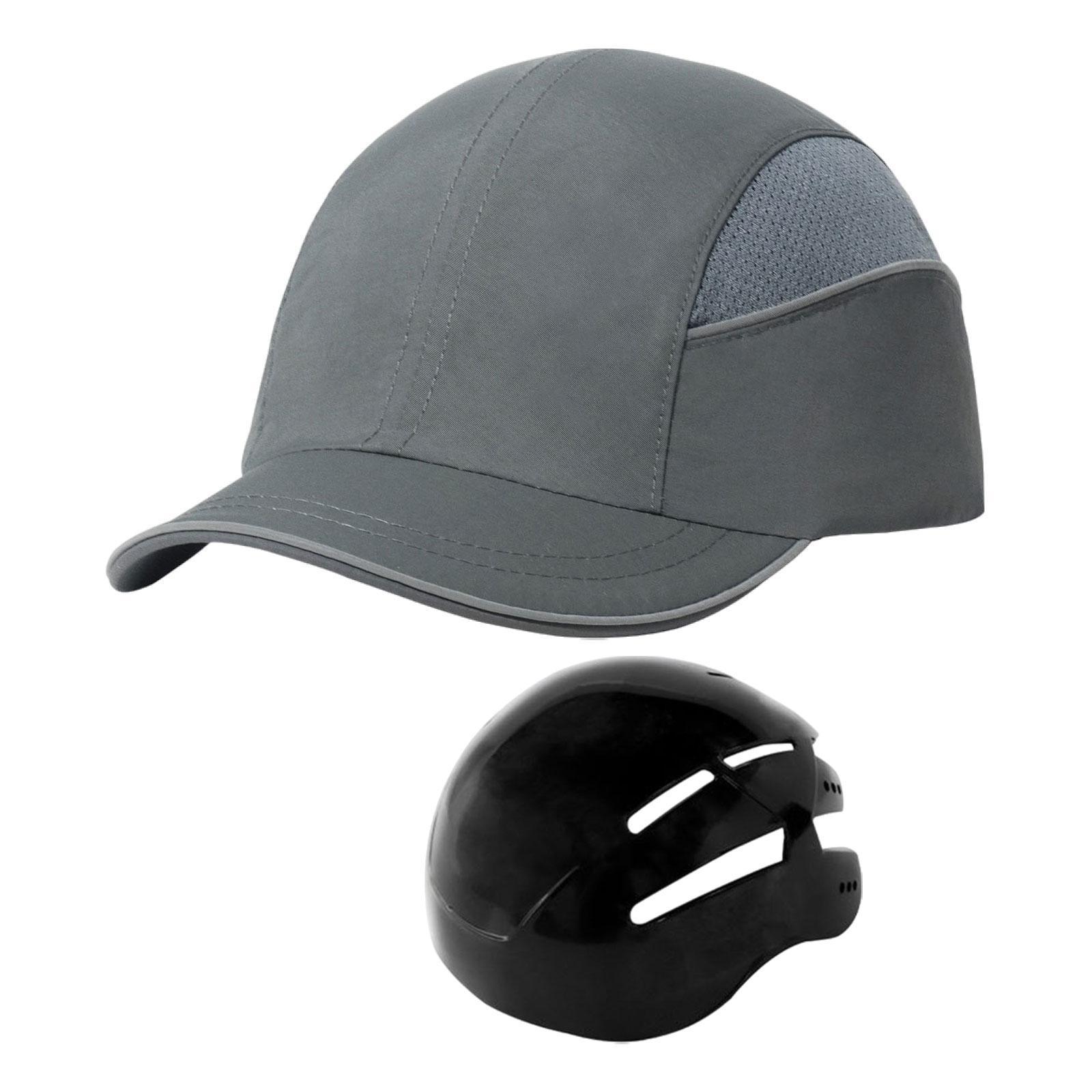 Ioensy - Gorra De Béisbol Con Protección Para La Cabeza, Gorra De Béisbol Para Montar A Caballo, Fábrica En Sitio De Construcción, Color Gris