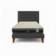 thumbnail image 1 of Cama Plaza Y Media Gris + Colchon 1 5 Plazas Gris, 1 of 2