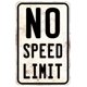 thumbnail image 1 of Letrero Decorativo Munora 30x20 cm No Speed Limit, 1 of 8