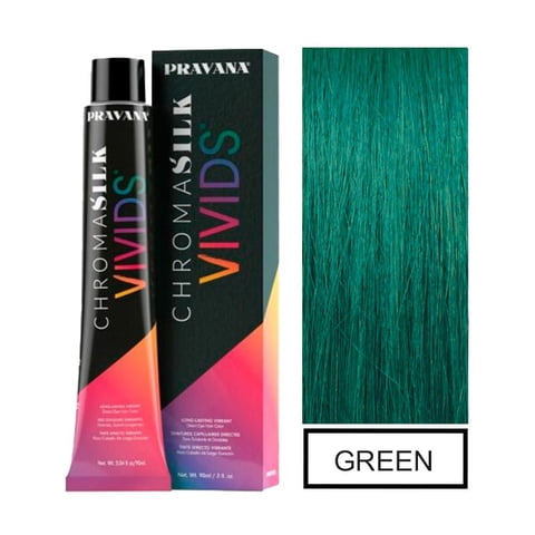 Pravana - Tintura Fantasía Semipermanente Vivids Green 90Ml