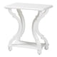 thumbnail image 1 of Mesa lateral clásica Cianna de madera blanca Baxton Studio, 1 of 9