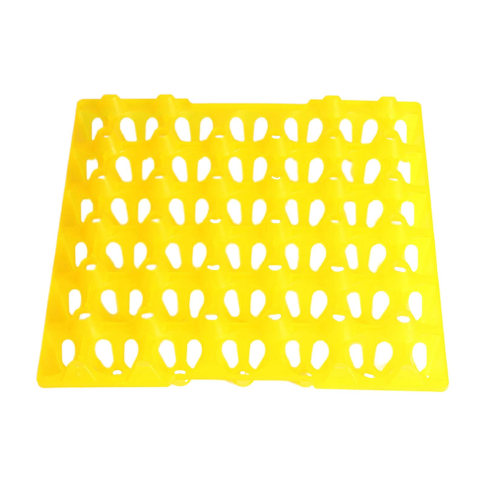 Ioensy - Contenedor De Huevos De Granja Transporte De Larga Distancia Porta Huevos De Plástico Transpirable Amarillo