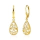 thumbnail image 1 of Pendientes ALEXCRAFT con forma de lágrima en oro de 14 quilates para mujer, 1 of 8
