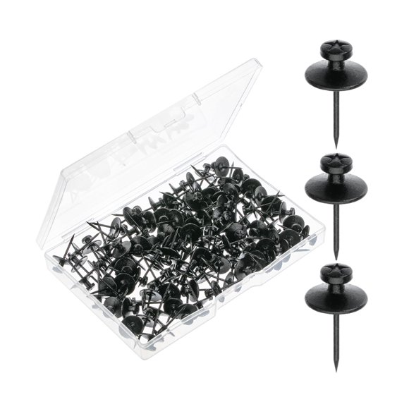 Picture Hanging Nails Mr. Pen, doble cabezal, 120 unidades, color negro
